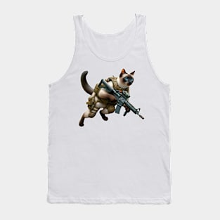 Tactical Cat Tank Top